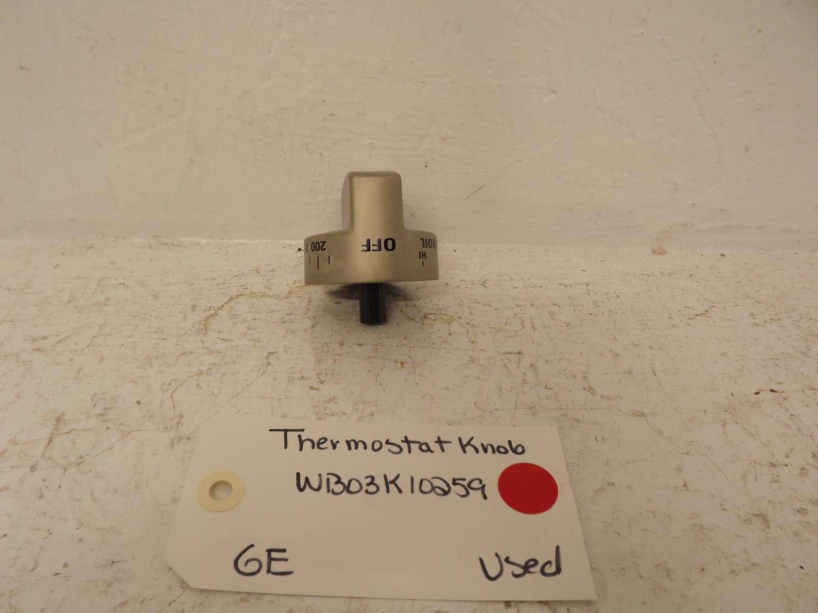 GE Range WB03X10259 Thermostat Knob Used GE Range WB03X10259 Thermostat Knob Used